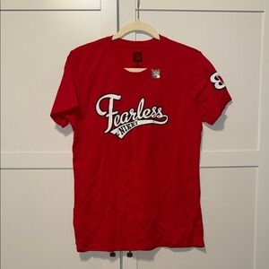 Nikki Fearless Red Graphic Tee